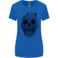 Tree Skull Womens Wider Cut T-Shirt Royal Blue
