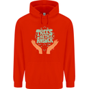 Trees Are the Answer Climate Change Childrens Kids Hoodie Bright Red