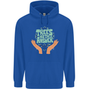 Trees Are the Answer Climate Change Childrens Kids Hoodie Royal Blue