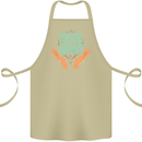 Trees Are the Answer Climate Change Cotton Apron 100% Organic Khaki