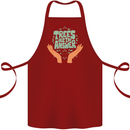 Trees Are the Answer Climate Change Cotton Apron 100% Organic Maroon