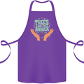 Trees Are the Answer Climate Change Cotton Apron 100% Organic Purple
