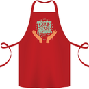 Trees Are the Answer Climate Change Cotton Apron 100% Organic Red