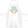 Trees Are the Answer Climate Change Cotton Apron 100% Organic White