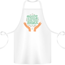 Trees Are the Answer Climate Change Cotton Apron 100% Organic White