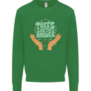Trees Are the Answer Climate Change Kids Sweatshirt Jumper Irish Green