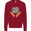 Trees Are the Answer Climate Change Kids Sweatshirt Jumper Red