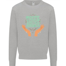 Trees Are the Answer Climate Change Kids Sweatshirt Jumper Sports Grey