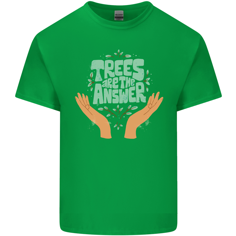 Trees Are the Answer Climate Change Kids T-Shirt Childrens Irish Green