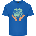 Trees Are the Answer Climate Change Kids T-Shirt Childrens Royal Blue