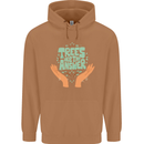 Trees Are the Answer Climate Change Mens 80% Cotton Hoodie Caramel Latte