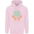 Trees Are the Answer Climate Change Mens 80% Cotton Hoodie Light Pink