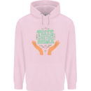 Trees Are the Answer Climate Change Mens 80% Cotton Hoodie Light Pink