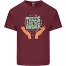 Trees Are the Answer Climate Change Mens Cotton T-Shirt Tee Top Maroon