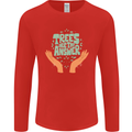 Trees Are the Answer Climate Change Mens Long Sleeve T-Shirt Red