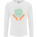 Trees Are the Answer Climate Change Mens Long Sleeve T-Shirt White
