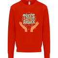 Trees Are the Answer Climate Change Mens Sweatshirt Jumper Bright Red