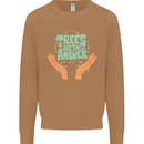 Trees Are the Answer Climate Change Mens Sweatshirt Jumper Caramel Latte