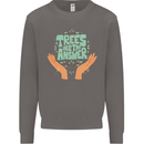 Trees Are the Answer Climate Change Mens Sweatshirt Jumper Charcoal