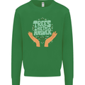 Trees Are the Answer Climate Change Mens Sweatshirt Jumper Irish Green