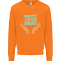 Trees Are the Answer Climate Change Mens Sweatshirt Jumper Orange