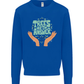 Trees Are the Answer Climate Change Mens Sweatshirt Jumper Royal Blue