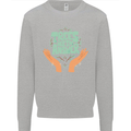 Trees Are the Answer Climate Change Mens Sweatshirt Jumper Sports Grey