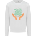 Trees Are the Answer Climate Change Mens Sweatshirt Jumper White