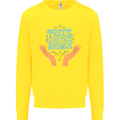 Trees Are the Answer Climate Change Mens Sweatshirt Jumper Yellow