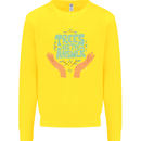 Trees Are the Answer Climate Change Mens Sweatshirt Jumper Yellow