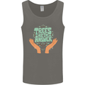 Trees Are the Answer Climate Change Mens Vest Tank Top Charcoal