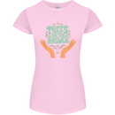 Trees Are the Answer Climate Change Womens Petite Cut T-Shirt Light Pink
