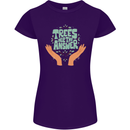 Trees Are the Answer Climate Change Womens Petite Cut T-Shirt Purple