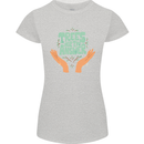 Trees Are the Answer Climate Change Womens Petite Cut T-Shirt Sports Grey