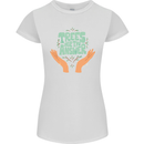 Trees Are the Answer Climate Change Womens Petite Cut T-Shirt White