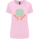 Trees Are the Answer Climate Change Womens Wider Cut T-Shirt Light Pink