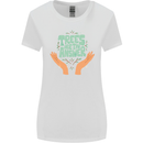 Trees Are the Answer Climate Change Womens Wider Cut T-Shirt White