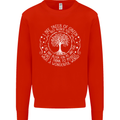 Trees Of Green Kids Sweatshirt Jumper Bright Red