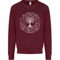 Trees Of Green Kids Sweatshirt Jumper Maroon