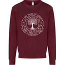Trees Of Green Kids Sweatshirt Jumper Maroon