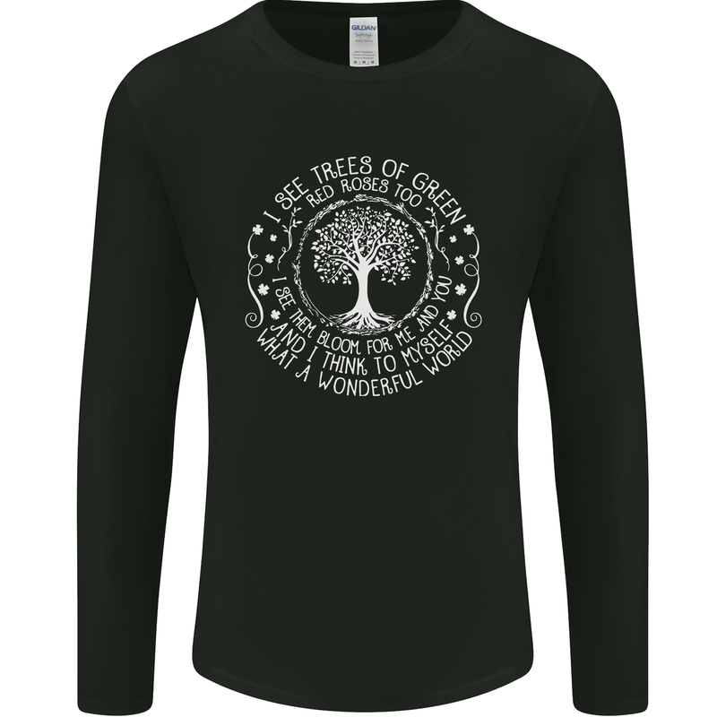 Trees Of Green Mens Long Sleeve T-Shirt Black
