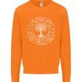Trees Of Green Mens Sweatshirt Jumper Orange