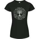Trees Of Green Womens Petite Cut T-Shirt Black