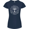 Trees Of Green Womens Petite Cut T-Shirt Navy Blue