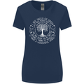 Trees Of Green Womens Wider Cut T-Shirt Navy Blue
