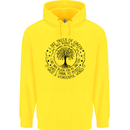 Trees What a Wonderful World Environment Childrens Kids Hoodie Yellow
