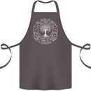 Trees What a Wonderful World Environment Cotton Apron 100% Organic Dark Grey