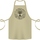 Trees What a Wonderful World Environment Cotton Apron 100% Organic Khaki