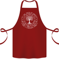 Trees What a Wonderful World Environment Cotton Apron 100% Organic Maroon
