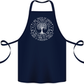 Trees What a Wonderful World Environment Cotton Apron 100% Organic Navy Blue
